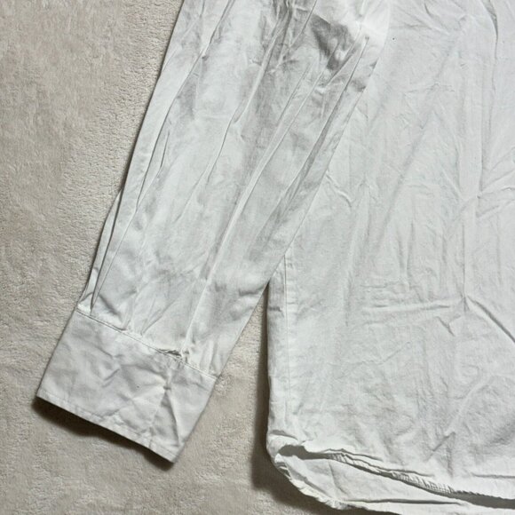 Vintage Avirex White Embroidered Long Sleeve Button Up Dress Shirt Men's XXL - Picture 9 of 16